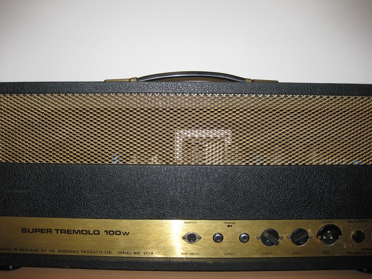 Rare Vintage MARSHALL HEAD 1972 Super Tremolo 100W | eBay