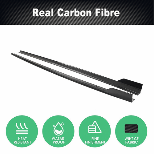 Alerón lateral de carbono Side Lippe Skirt se adapta a Audi S3 RS3 2014-2020 - Imagen 6 de 12