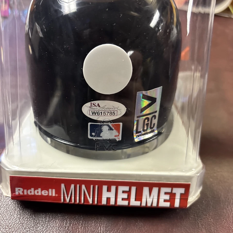 MINI CASCO RIDDELL AUTO FIRMADO POR CHRIS TILLMAN CON CERTIFICADO DE AUTENTICIDAD Orioles Foto 4 de 4