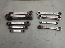 S-K Tools Metric & SAE Ratcheting Box End Wrench Lot MADE IN USA