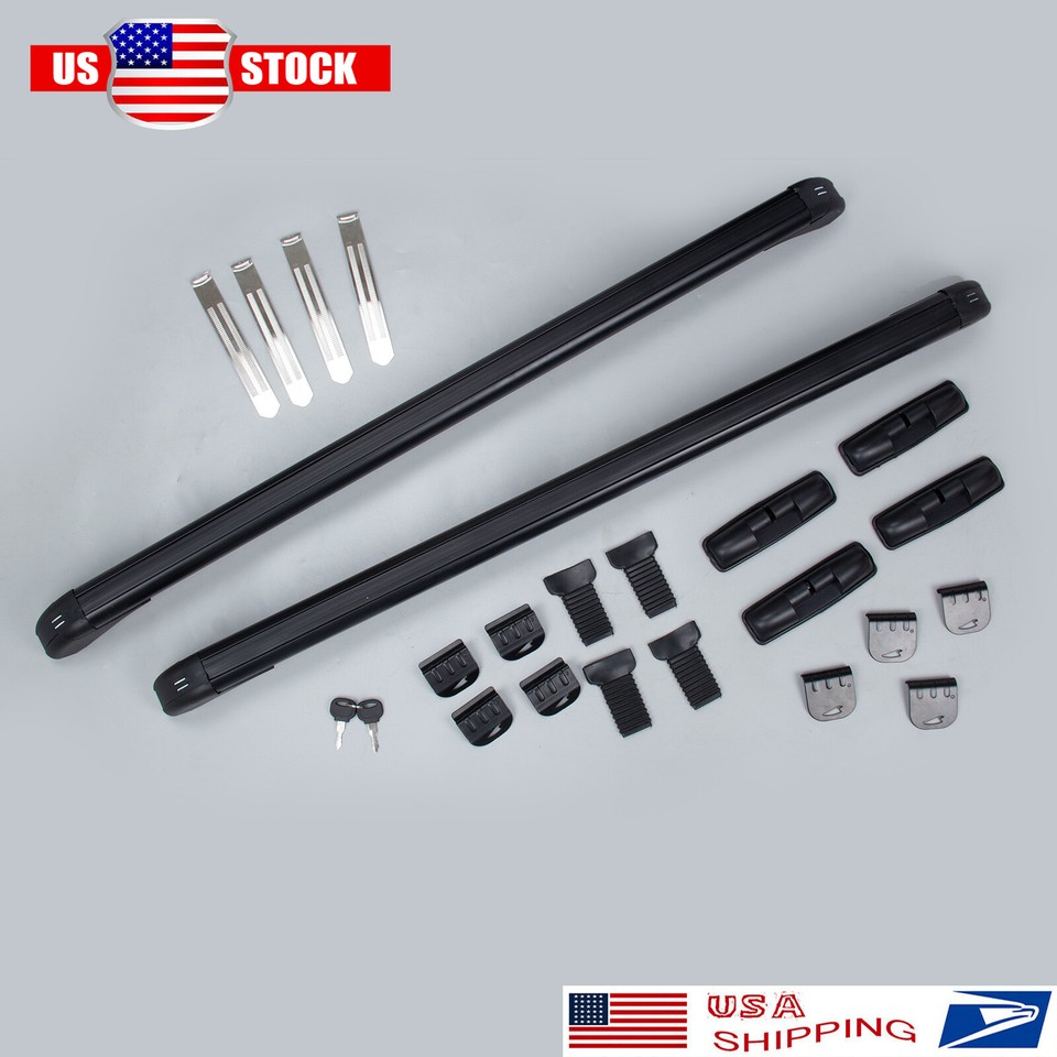 41" Car Top Roof Rack Cross Bar Cargo Luggage Carrier W/ Lock For