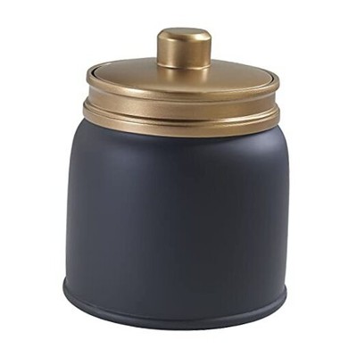  - Covered Guest Bathroom Essentials, Modern Home Decor (Memphis Jar Black
