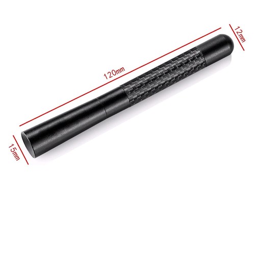 4.7" Car Antenna Carbon Fiber Radio FM Antena Black Kit Universal Screw USA HotN - Picture 5 of 13