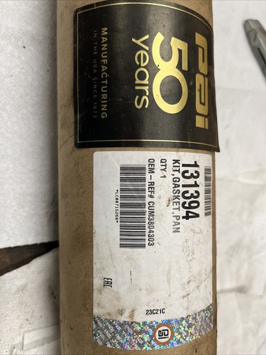 Cummins Gasket Pan Kit New Qty1, 131394