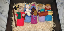 Hand Knitted Nativity Set - Mary, Joseph, Baby J & 3 Wise Men + Storage Box