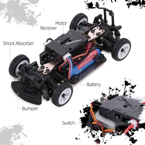Durable WLtoys 2.4G Remote Control Car, 30 KM/H - Perfect Drift Fun for Kids - Picture 10 of 11