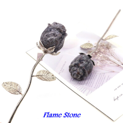 Natural Stone Rose Flowers Healing Crystal Crafts Home Decor Wedding Guest Gifts
