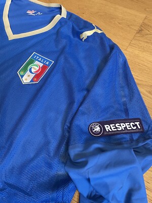Maillot Italia Barzagli EUR 2008 - Puma, Taille XL, Bleu, Match Issued Del Piero