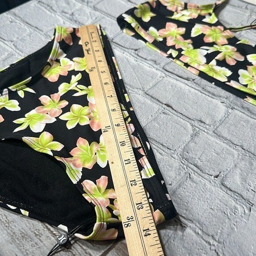 Hurley Girls Swim Hurley X Carissa Moore Aloha Hibiscus Bikini Set size XL 13-15 - Picture 6 of 16