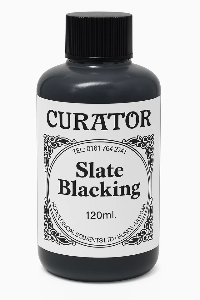 HARTS Curator Slate & Cast Iron Blacking solution Fluid Black 120ml Blacken finish