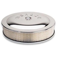 Moroso 65911 Air Cleaner Kit 14 X 3 Aluminum Flat Bottom Chrome Moroso 65911 Air Cleaner Kit 14 X 3 Aluminum Flat Bottom Chrome