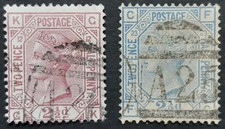 GB QV 1878/81 SG141[12]/SGZ26 VGU in Gibraltar and SG157[23]/SGZ40 VGU in Malta