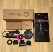 Dyson Supersonic Hair Dryer Black/Pink + Attachments (HD08 Style) – Full Set