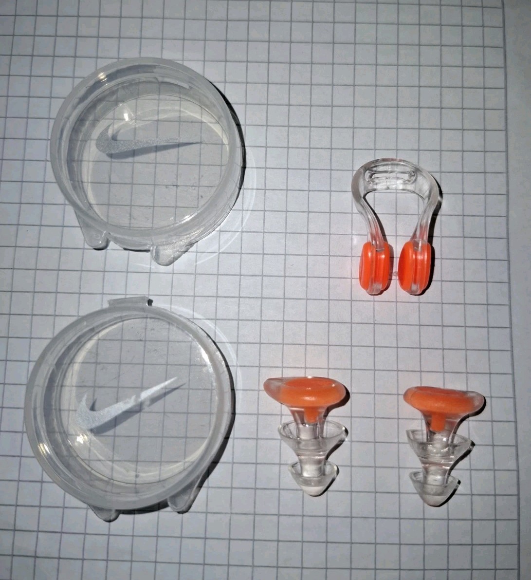 Nike Nasenklammer Ohrstöpsel Stopfen Schwimmer Set Atmen Top Box