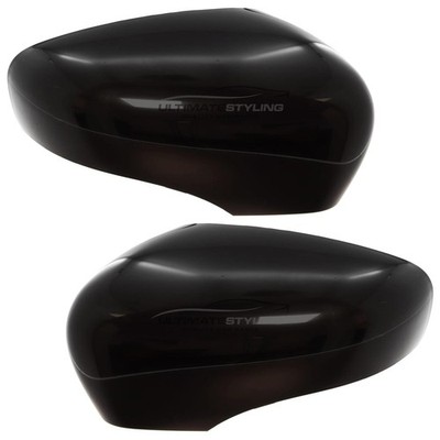 Renault Captur 2013-2020 Door Wing Mirror Cover Cap Gloss Black Pair Left Right