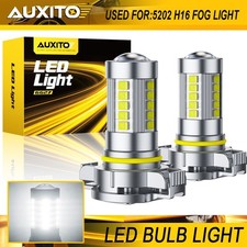 Auxito Canbus 2504 5202 Led Fog Light Bulbs 6500k White Extremely Bright 6g2 Eoa Auxito Canbus 2504 5202 Led Fog Light Bulbs 6500k White Extremely Bright 6g2 Eoa