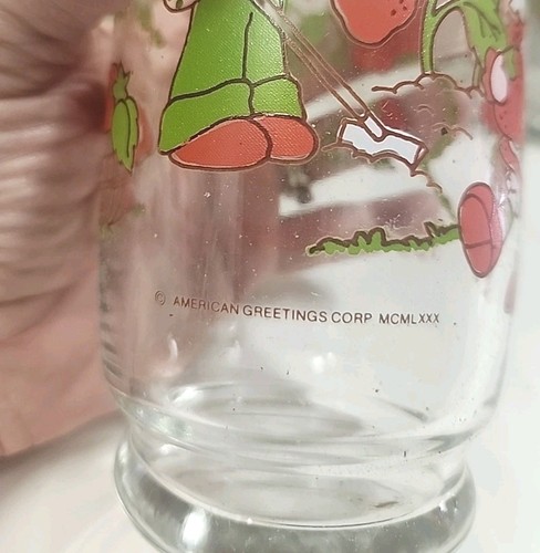 Vintage STRAWBERRY SHORTCAKE Glass Tumbler (s) LOT OF 6 American Greetings 1980 - Picture 7 of 16