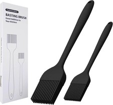 Silicone Basting Brush 2 Pcs Pastry Brush for Oil, BBQ, Grill, Sauce Baking Cook