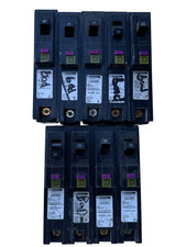 LOT OF 9 Square D HOM120PDF Homeline 20A 1-Pole Plug-On