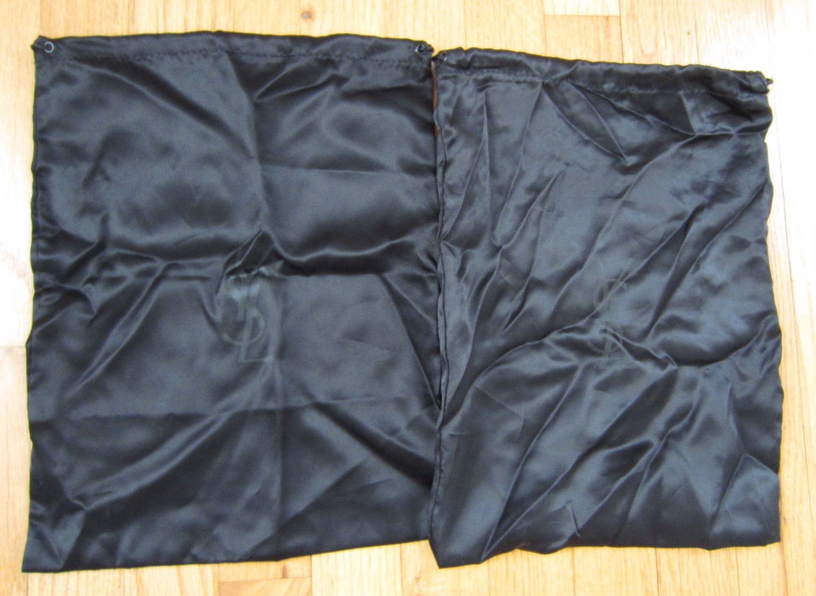 2 sacchetti antipolvere per scarpe Yves Saint Laurent YSL con logo Made in Italy