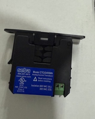 Setra Analog Current Transducer CTCGV05NN 30-120A Output: 0-5VDC Used