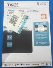 TERK Amplified Multi-Directional Ultra-Thin XL HDTV Antenna BlackWhite THINTV6AV