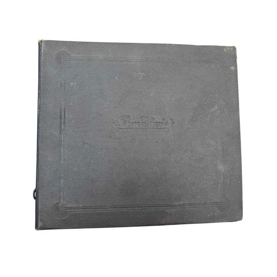 Antique Brunswick Record Album Book 78 RPM Phonograph Vintage Music Collection - Image 2 of 4