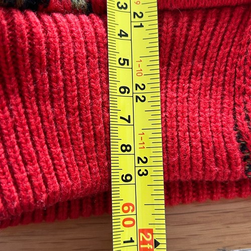 Mondi West Germany 1980’s WOW Pheasant Knit Red Cardigan Lined Jacket Size 12/14 - Picture 10 of 12
