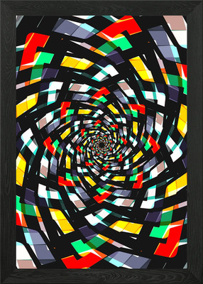 Geometric Inception Framed Wall Art Poster Canvas Print Picture