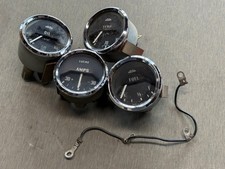 Set Of 4 Triumph Tr4 Jaeger Lucas Oe Oil Temperature Amp And Fuel Gauges Set Of 4 Triumph Tr4 Jaeger Lucas Oe Oil Temperature Amp And Fuel Gauges