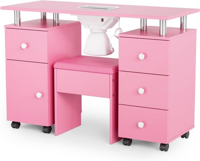 #ad Professional Manicure Station with Dust Collector amp; Stool Lockable Wheels New $159.99