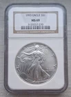 1993 US Silver Eagle $1 NGC MS69