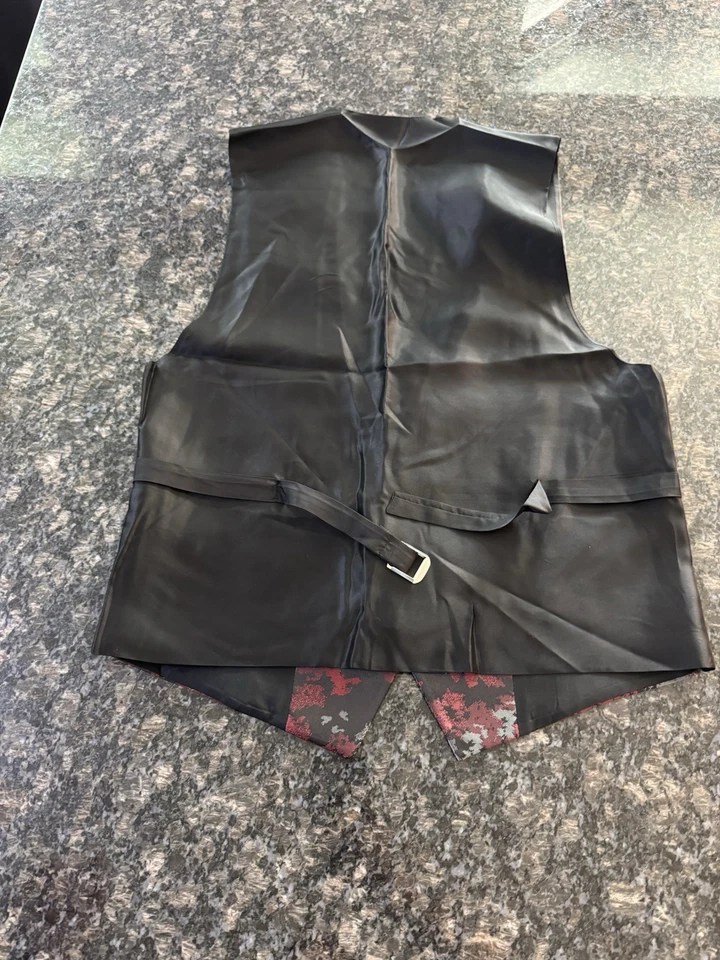 Connaisseur Paris Rotated Black  Double Breasted  Formal Waistcoat Vest  Sz 36 - Image 3 of 4