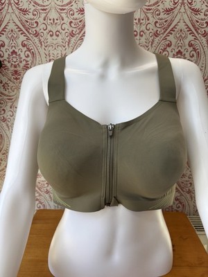 Victoria's Secret Sport-BH Desert Cactus grün vorne geschlossen hoher Halt 36DD