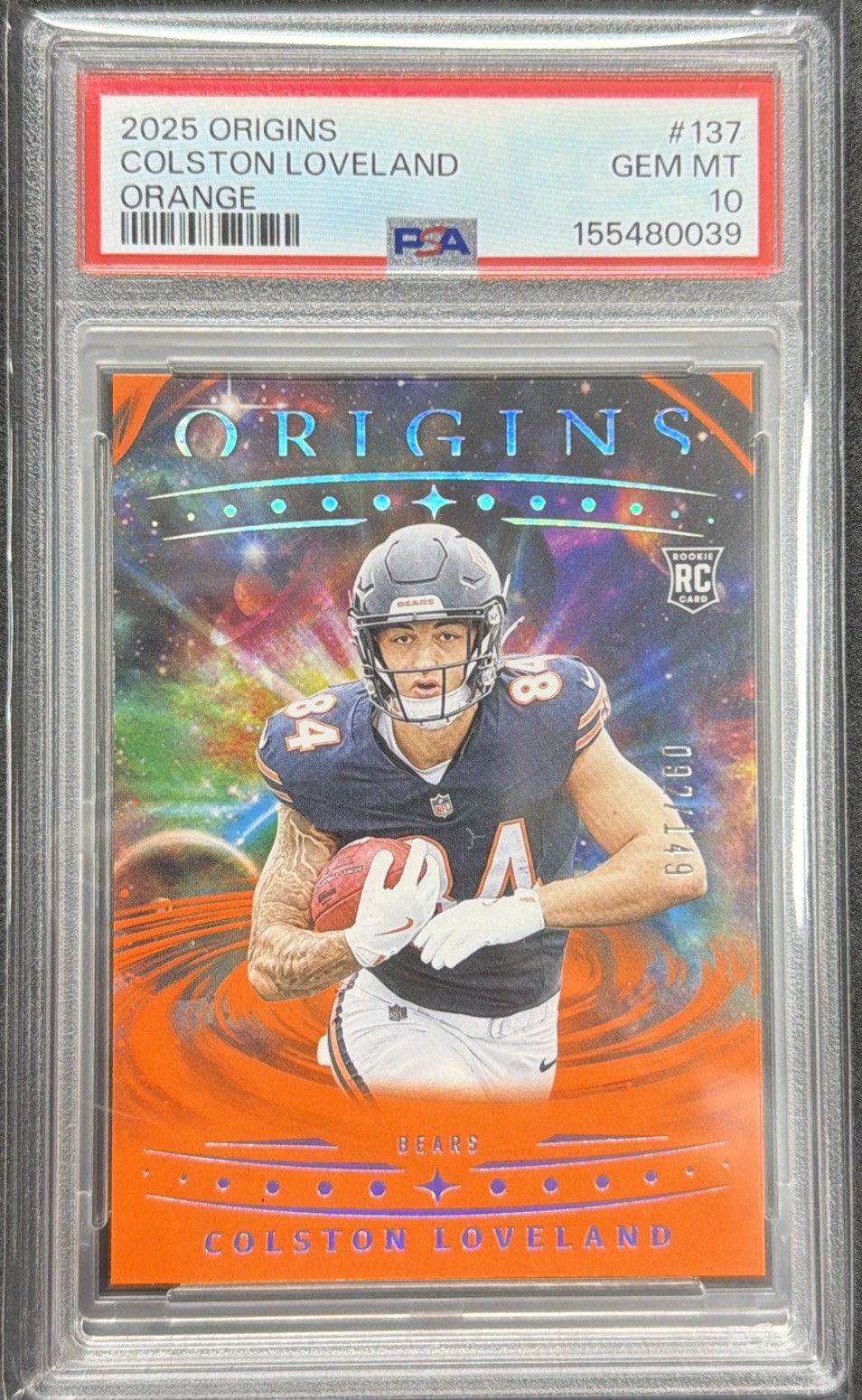 Colston Loveland Panini Origins #137 Orange