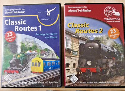 Für Microsoft  Train Simulator 2 AddOn ''Classic Routes 1 und Classic Routes 2 ''