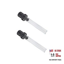 2 PCS Breather Hose Gas Fuel Tank Vent Tube with Transparent Hose Black