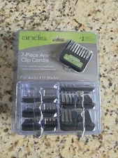 Andis 7 Piece Animal Clip Combs, Fits Andis #10 Blades (33655) NEW