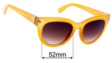 SFx Replacement Sunglass Lenses fits Von Zipper Queenie - 52mm Wide