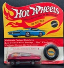 Vintage 1969 Hot Wheels Unpunched Whip Creamer Red w/ Matching Button Sealed