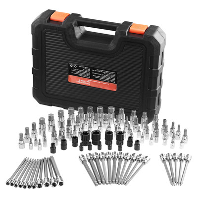 Bit Socket Set 107-Piece SAE and Metric Hex/Torx/E-Torx/Tamper-Proof/Extra