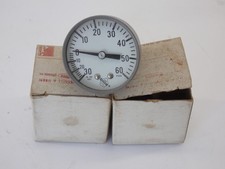  Lot of 2 Ashcroft 1004 Gauge 2" 30-0-60PSIG IN HG VAC 1/4" Back Conn - NEW ...