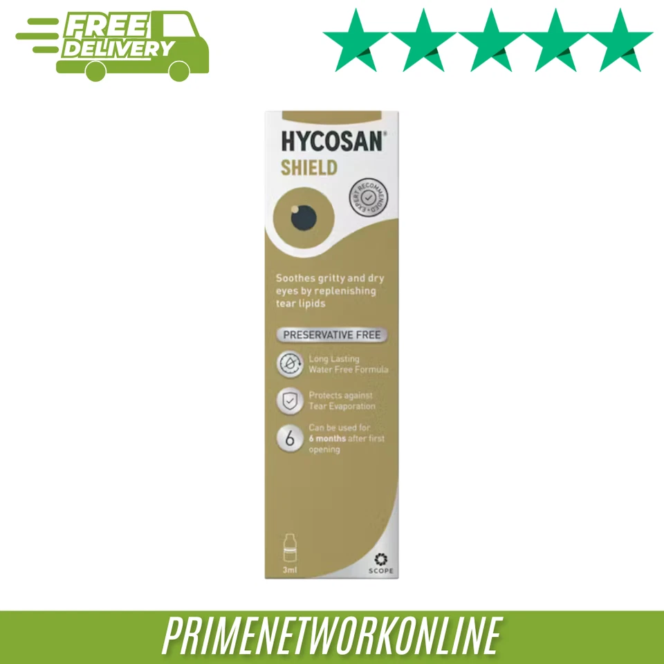 Hycosan Shield Preservative Free Eye Drops 3ml 100% ORIGINAL ⭐⭐⭐⭐⭐