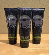 Bath & Body Works DISNEY Villains MALEFICENT Ultimate Hydration Body Cream 3 pc