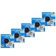 5x Renata 370 SR920W Silver Oxide 1.55V Watch Batteries Swiss Made