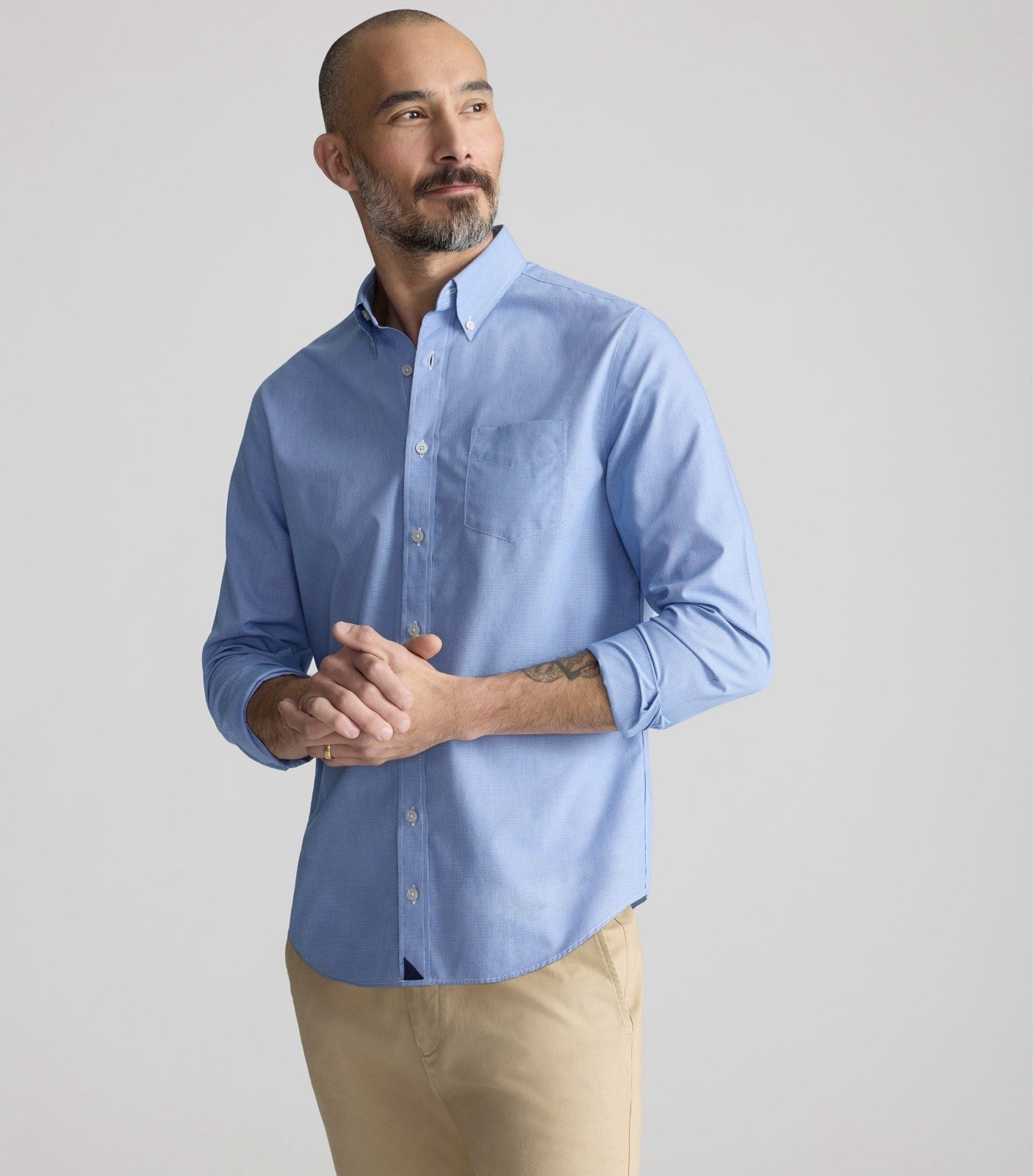 NWOT UNTUCKit Wrinkle-Free Cadetto Shirt X-Large / Slim Fit / Blue