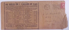 1930 Walter G. Critchlow Inventer & Manufacturer Gasoline Treatment--Beverly WV 