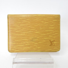 Authentic LOUIS VUITTON Epi Porte 2 Cartes Vertical Card Case Wallet F 51553