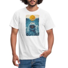 Sesamstraße Krümelmonster Hai Männer T-Shirt