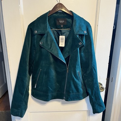 torrid velveteen moto jacket Size 2X